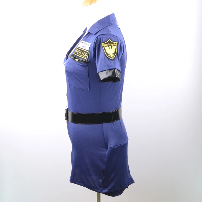 Женский сексуальный полицейский Косплей Костюм Хэллоуин косплей женщина-полицейский костюм нарядное платье униформа с наручниками