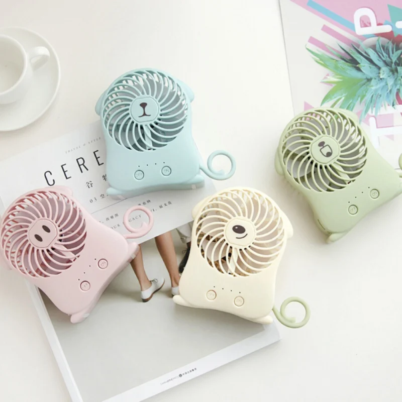 

New Cute Animal Model USB Office Handheld Desktop Small Fan Portable For Girls For Summer Outdoor Activity Decoration