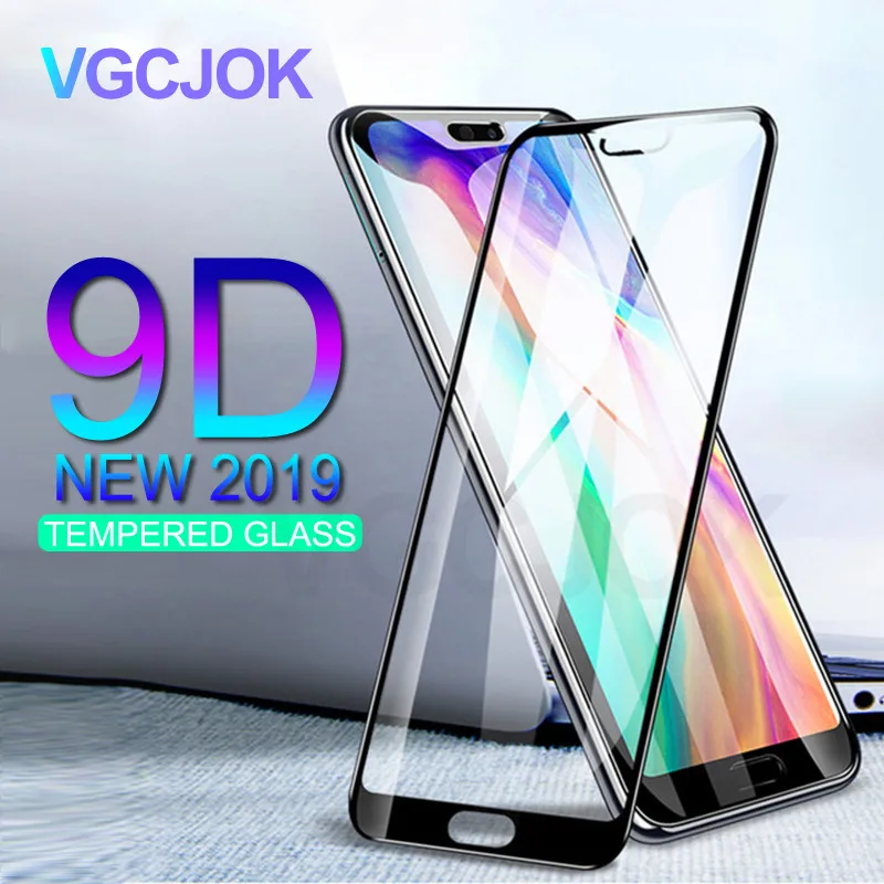 

VGCJOK 9D Full Cover Tempered Glass For Huawei Honor 8 9 10 Lite V9 Play V10 V20 Screen Protective Glass For Honor 8 9 10 Film