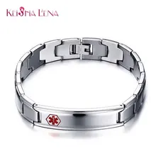 Кейши Лена моды браслет для Для мужчин Спецодежда медицинская Jewelry Нержавеющая сталь длинные руки цепи