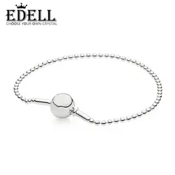 EDELL 100% 925 пробы Silver 1:1 оригинальный 596002 серебряный браслет из бисера-коллекция модные свадебные украшения сладкие романтические