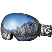 Взрослые зимние лыжные очки Gafas с двойными линзами UV400 Unti-fog очки для сноуборда и катания на коньках очки для мотокросса