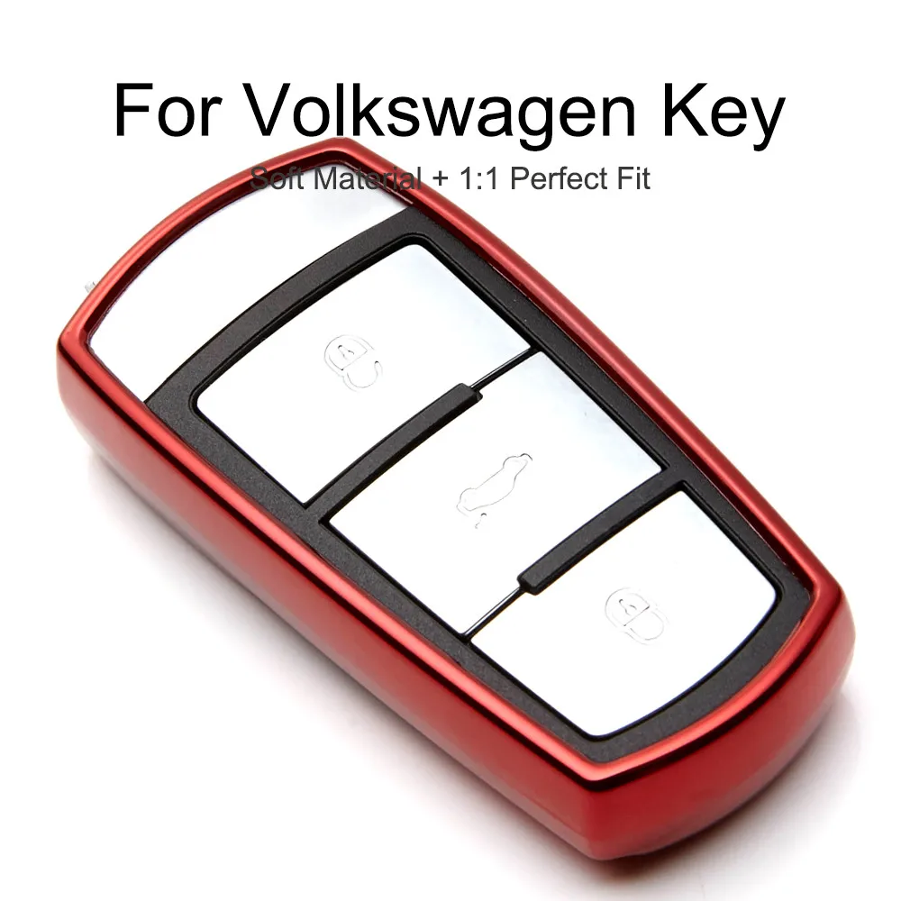 Защитный чехол для автомобильного ключа из ТПУ оболочка Volkswagen VW CC Passat B6 B7 3C Maogotan R3