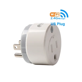 

WiFi US Smart Adapter Plug Remote control Home Appliance Power ON/OFF Outlet via Smartphone App Control Support Google IFTTT