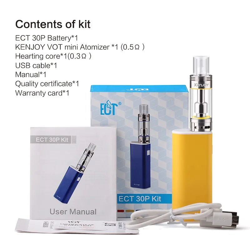 Hot Sale Original Electronic Cigarettes kit Box Mod ECT eT
