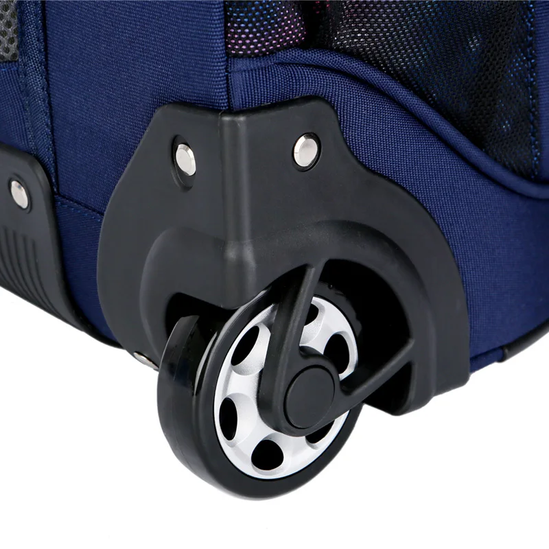 Многофункциональная Дорожная сумка на колесах с пластиковым каркасом большой Ёмкость дорожный рюкзак, дорожная сумка в деловом стиле школьная сумка тележка на колесах
