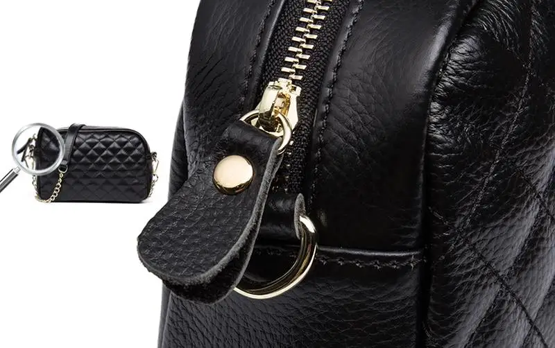 Натуральная кожа женская сумка на плечо натуральная кожа бриллиантовый узор небольшая сумка на ремешке Мини повседневные сумки-мессенджеры