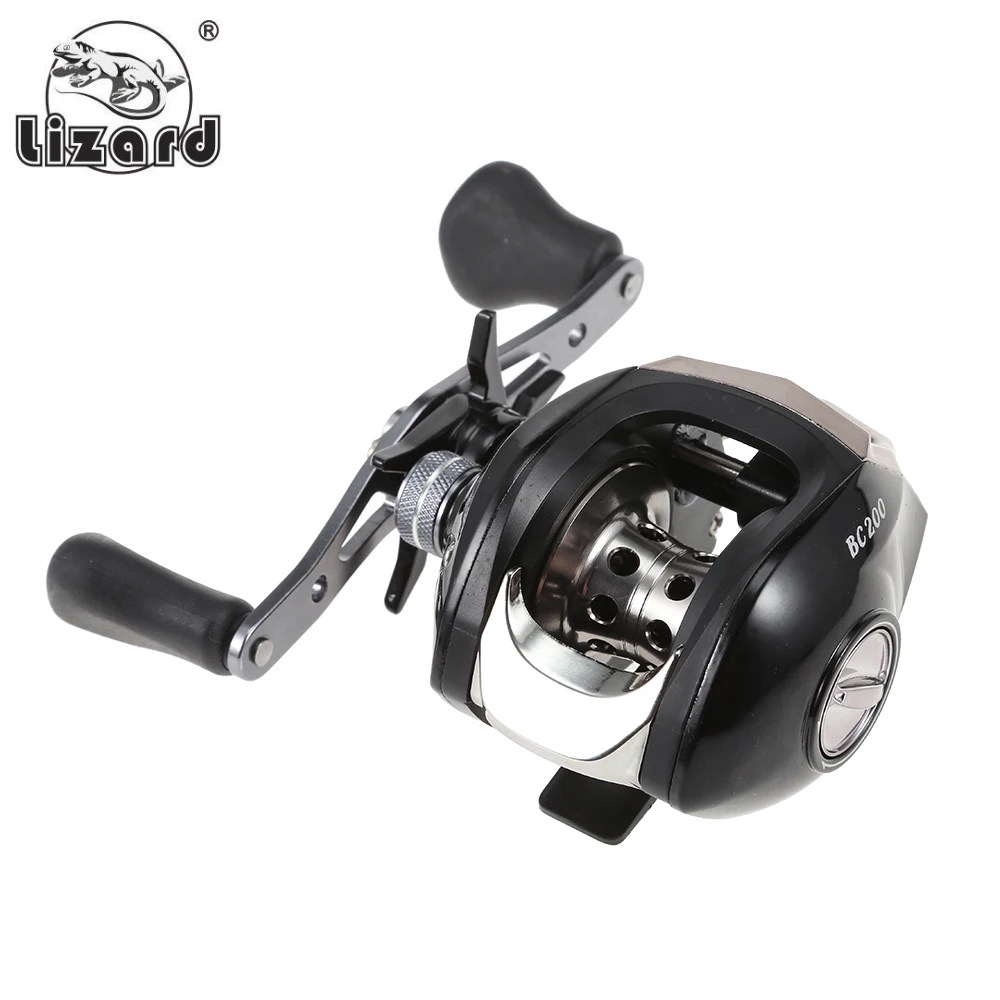 

Lizard BC200 Fishing Reel 17 + 1 Ball Bearings Fishing Wheel Gear Ratio 7.1:1 Left / Right Hand Baitcasting Reel Magnetic Brake