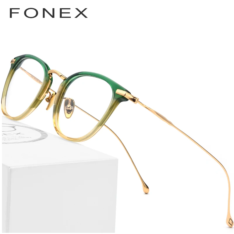 

Pure B Titanium Optical Glasses Frame Men Vintage Square Prescription Eyeglasses Women Retro Round Myopia Spectacles Eyewear 839