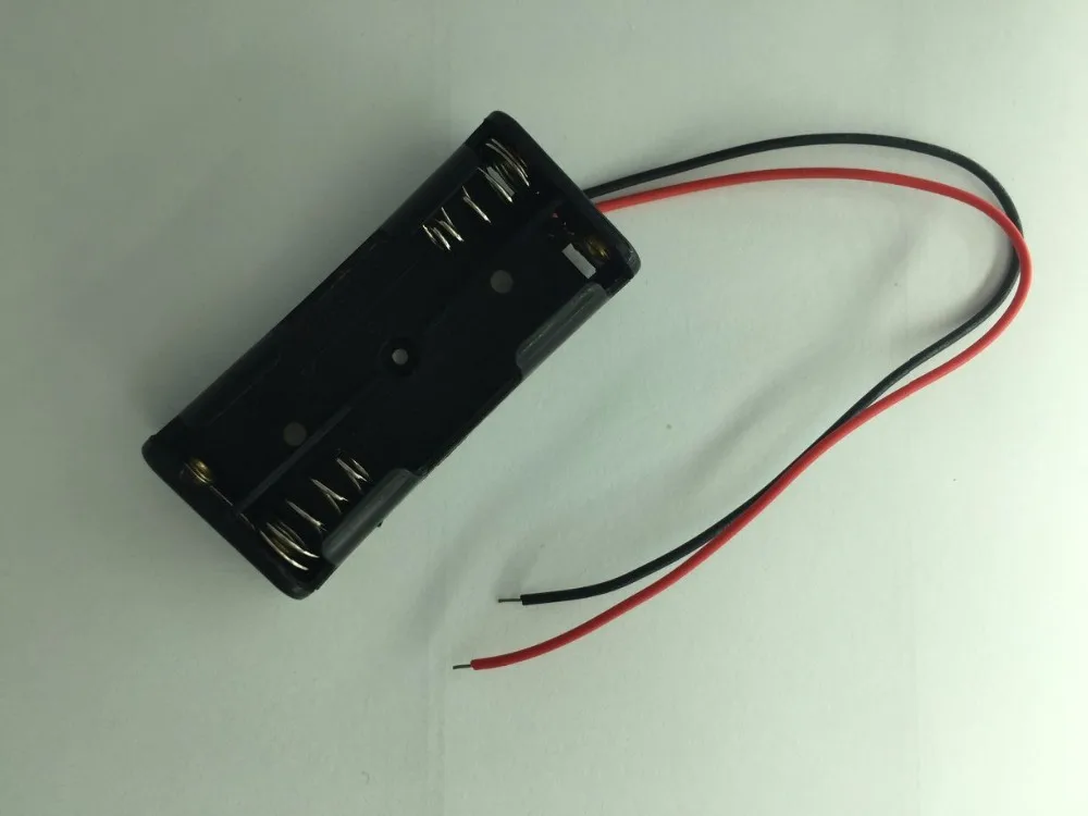 5PCSX2 части 2 Pin пластик черный 2x1 5 V AAA батарея Чехол держатель сотового телефона|aaa