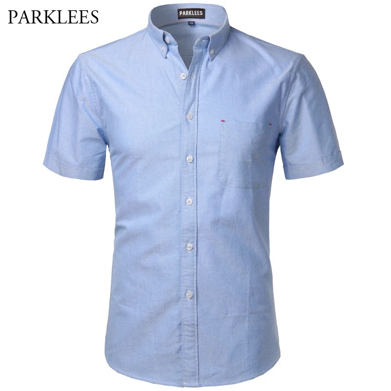 قميص أكسفورد الرجال 2017 العلامة التجارية الجديدة 100% القطن كم قصير رجال اللباس قمصان عادية سليم صالح لينة قميص أوم Camisa الغمد قميص أكسفورد الرجال 2017 العلامة التجارية الجديدة 100% القطن كم قصير رجال اللباس قمصان عادية سليم صالح لينة قميص أوم Camisa الغمد