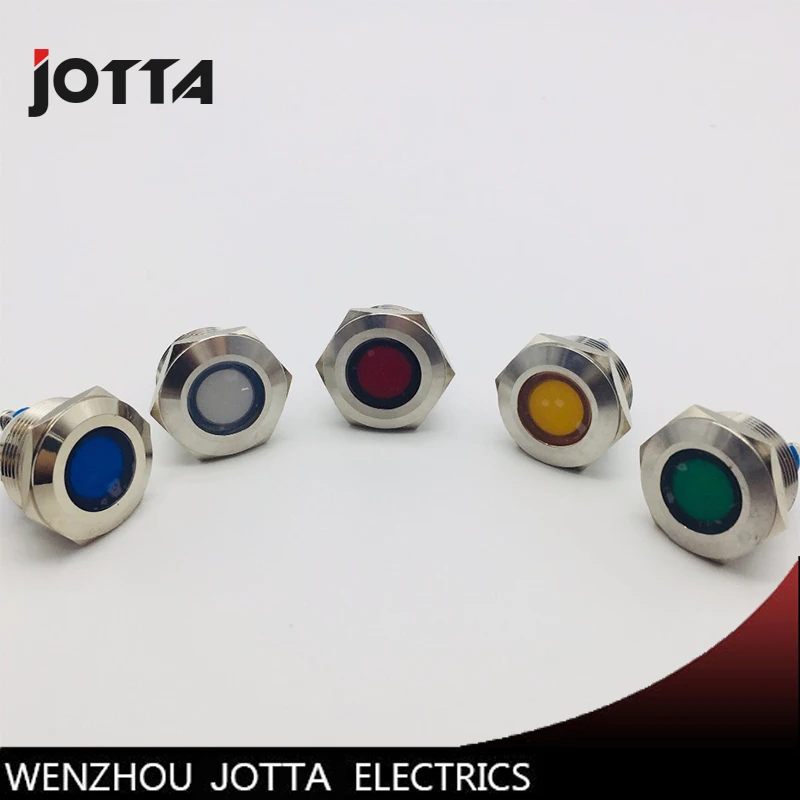 

12mm Momentory LED light Ring Lamp type stainless steel push button switch with flat round