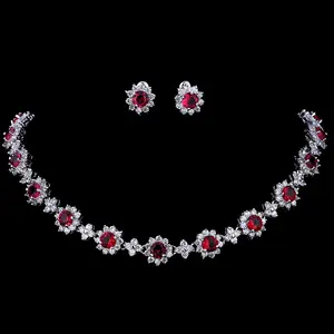 Earrings-Sets Jewelry Necklace Crystal Cubic-Zircon Emmaya Wedding-Party Women for Luxury Earrings-Sets Jewelry Necklace Crystal Cubic-Zircon Emmaya Wedding-Party Women for Luxury