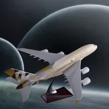 45cm 수지 에티 하드 항공기 A380 항공기 모델 에티 하드 항공기 기종 A380 항공기 하이 클래스 컬렉션 기념일 선물
