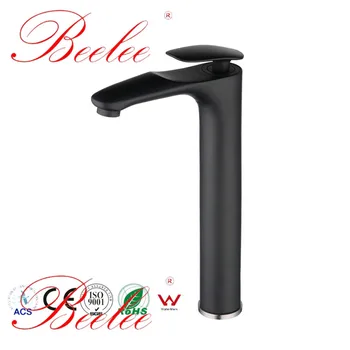 

Beelee Bathroom Basin Faucet Moder Creative Tap Single Hole Basin Faucet High Black Sink Faucet Hot And Cold Water For Lavatory