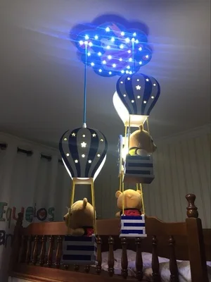 Qiseyuncai Скандинавский современный минималистичный детский шар тема Люстра светодиодный детская комната мальчик девочка спальня освещение