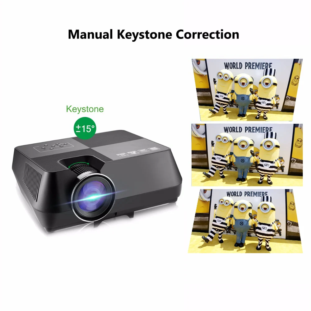  Vivicine 720P HD Projector Optional Android WIFI Bluetooth HDMI USB PC Mini LED Proyector Handheld 
