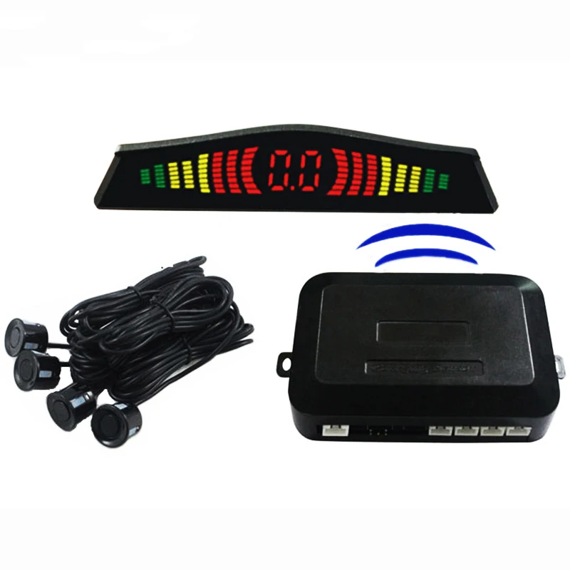 Auto Parktronic System LED Display Wireless Parking Sensor Car Parking