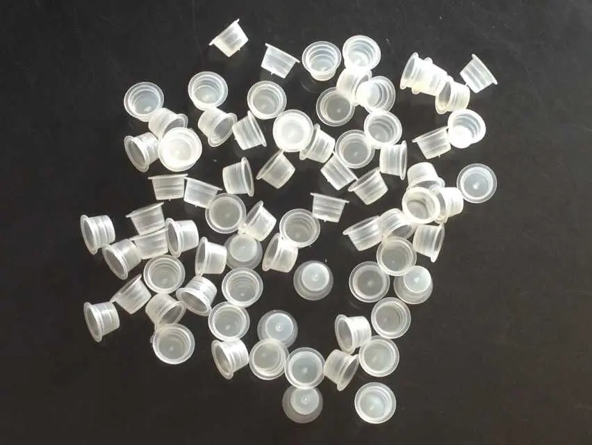 

100Pcs/Bag Tattoo Accessory Part OPP Package M Size Tattoo Ink Caps Cup For Tattoo needles Ink Supply