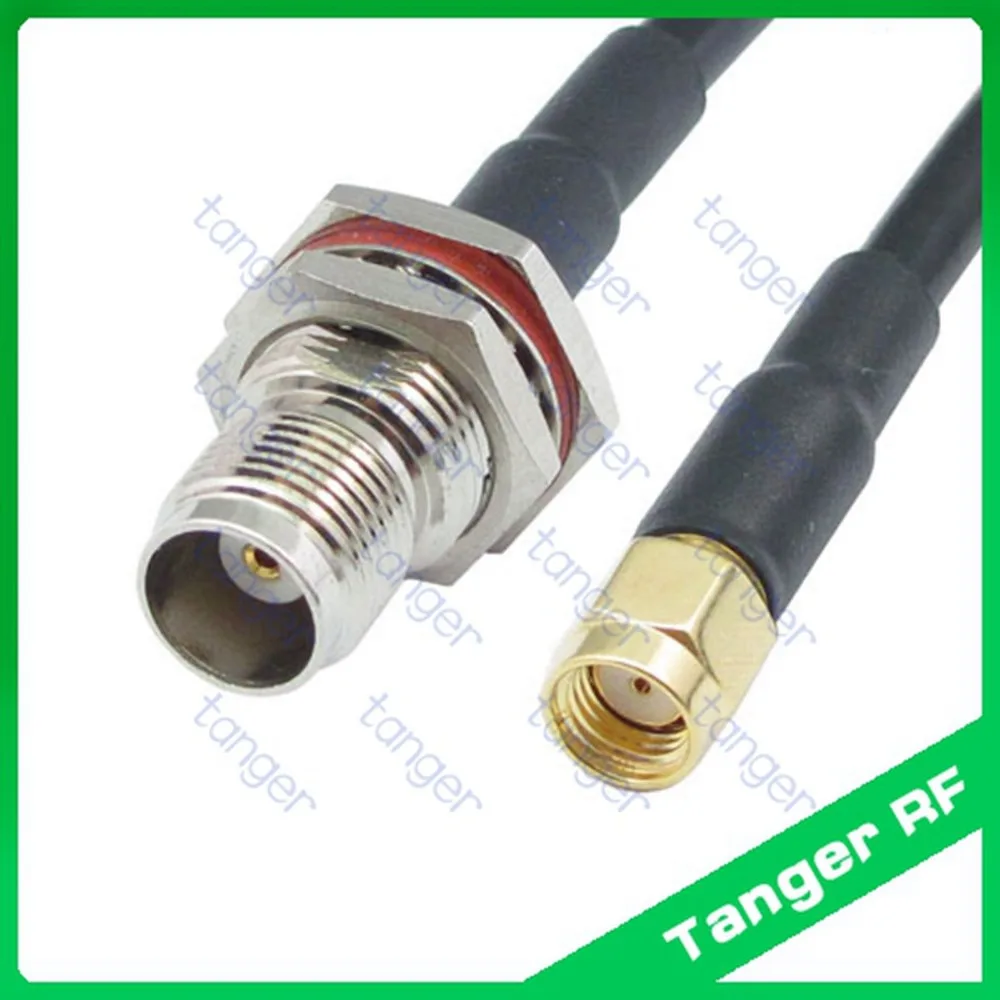 

Hot selling TNC female jack to RP-SMA male connector straight RF RG58 Pigtail Jumper Coaxial Cable 3feet 100cm and High Quality