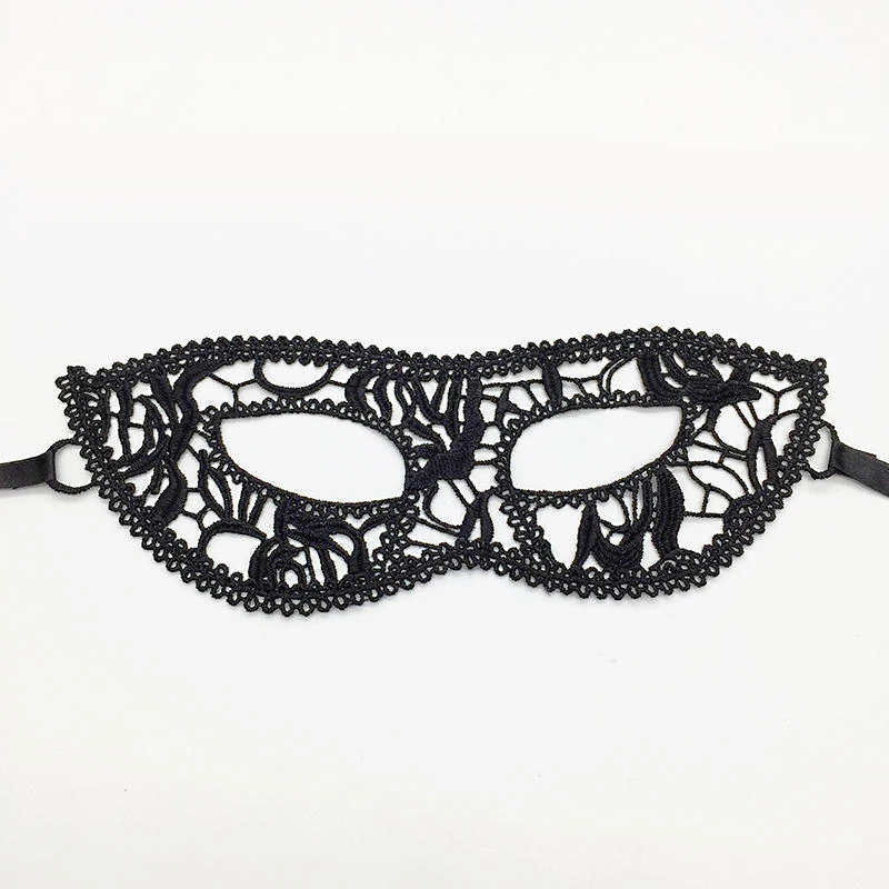 Черная Сексуальная кружевная Маскарадная маска для карнавала, Хэллоуина, маскарада на половину лица, маски для вечеринки, праздничные принадлежности для вечеринки#30 - Цвет: PM030