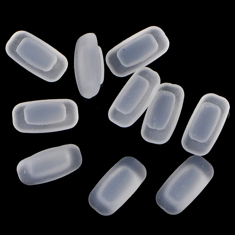 

10PCS/5 Pairs Slot Type Embedding Cassette Anti-Slip Toos Square Silicone Airbag Soft Nose Pads On Glasses Eyeglasses Wholesale