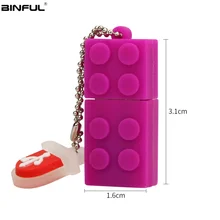 Мини мультфильм строительные блоки Usb флэш-накопитель 32 Гб 64 Гб 128 ГБ Usb 2,0 ручка-накопитель Высокое качество Thumbdrive Флешка подарок для мальчика U диск