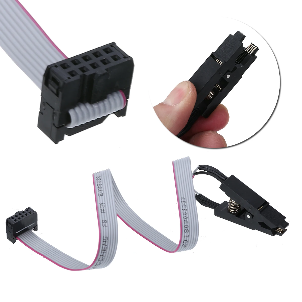 

New Soic8 Sop8 Flash Chip Ic Test Clips Socket Adapter Testing Clamp Motherboard Bios/24/25/93 In-circuit Programmer