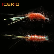ICERIO 4 шт.#6 Тонущая креветка соленая муха для морской форели рыболовная приманка