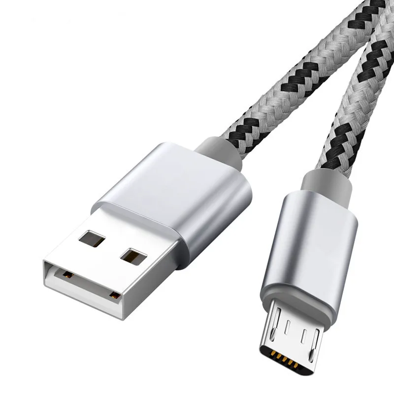 Кабель Micro USB в нейлоновой оплетке шнур для быстрой зарядки Samsung Galaxy s3 S7 edge J3 J5 J7 2016