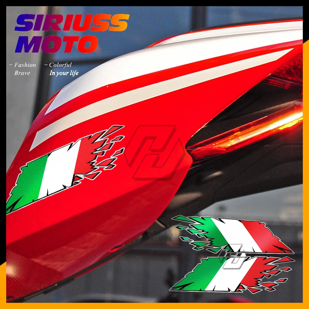

Motorcycle Tank Decals Tearing-exploding Rip Decals Case for PIAGGIO VESPA MV Ducati Monster Aprilia Triumph Suzuki KTM