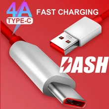 4A OnePlus 7 Pro Dash Кабель зарядного устройства type C для One Plus 6 5T 5 3t 3 Мобильный телефон USB 3,1 Dash кабель для зарядки и передачи данных 1 м 1,5 м 2 м
