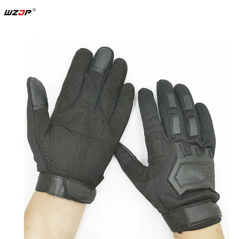 

WZJP Outdoor Men's Touch Screen Tactical Gloves Military Special Forces Full Finger Gloves Antiskid Hiking Gloves 3 Colors NEW