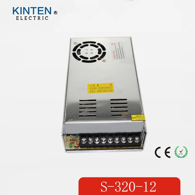 

320W 12V 26.7A Single Output Switching power supply for LED Strip light AC to DC 110V 200V selected by switch