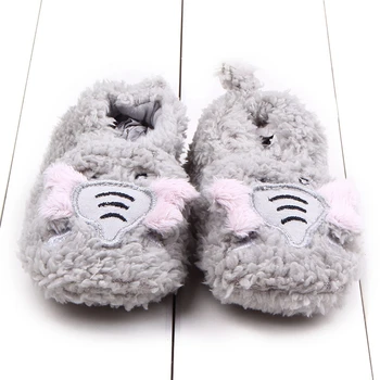 

Winter Shoe Baby Crib Shoes Cute Cartoon Animals Newborn Infant Toddler Home Footwear Plush Warm Indoor Baby Necessities