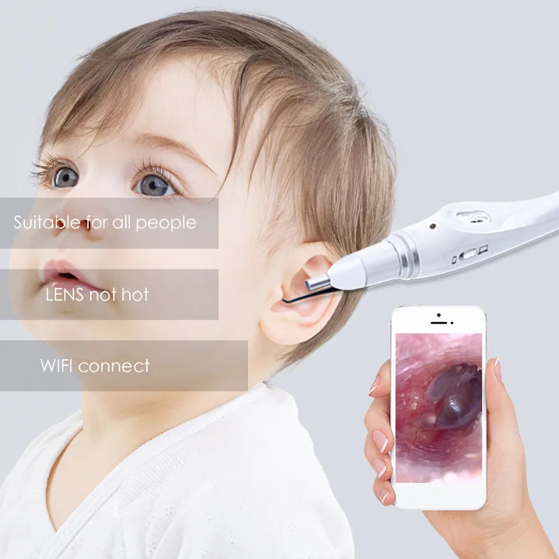 

4.5MM USB Ear Cleaning Tool USB Visual Ear Spoon Mini Camera Android PC Ear pick WIFI Otoscope Borescope Tool Health Care