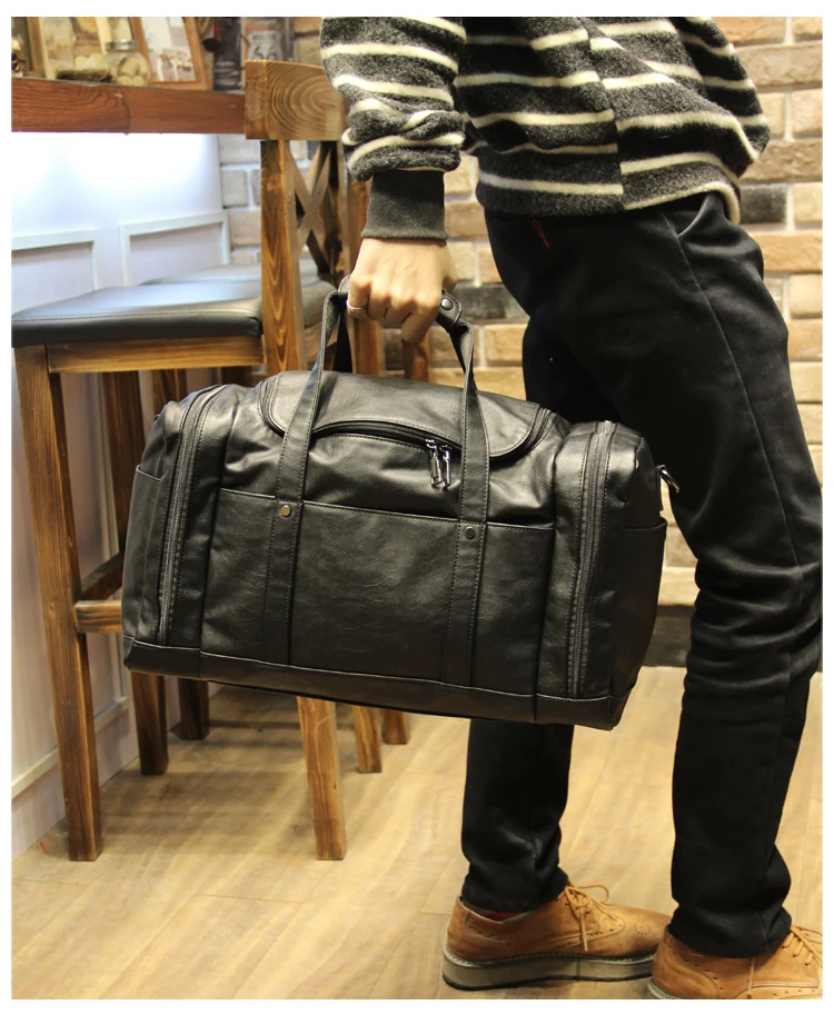Сяо. P новый искусственная кожа Для мужчин с дорожные сумки большой Ёмкость Для мужчин Курьерские сумки Туристические сумки для