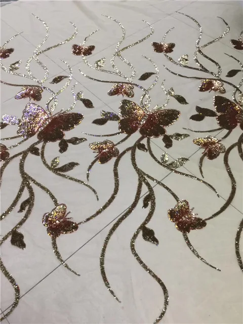 

sequin embroidery tulle mesh lace for wedding /evening dress