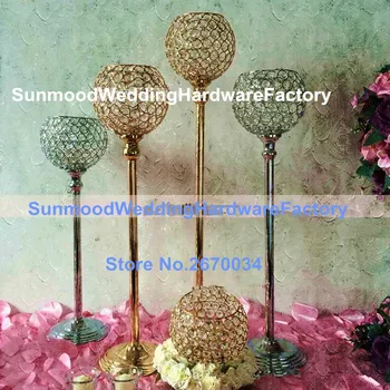 

Crystal sliver wedding centerpiece/flower stand for wedding decoration pillar