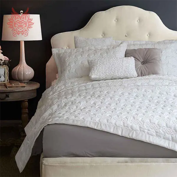 Home textile Summer spring cream white cotton/silk Air