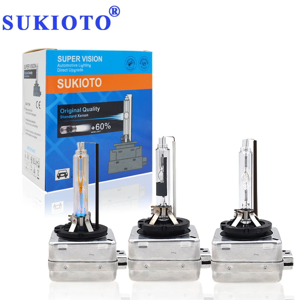 SUKIOTO Original Xenon D1S D2S D3S D4S HID XENON Bulb 3000K 4300K 5000K 6000K 8000K 35W Car headlight bulbs Xenon Globe Lamps цена SUKIOTO Original Xenon D1S D2S D3S D4S HID XENON Bulb 3000K 4300K 5000K 6000K 8000K 35W Car headlight bulbs Xenon Globe Lamps цены онлайн