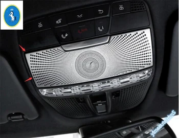 

Yimaautotrims Accessories Front Row Roof Reading Lamp Lights Cover Trim Kit For Mercedes Benz C Class W205 GLC X253 2015 - 2019