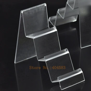 

7pcs/lot Matting- Clear view Wallet Display Stand Holder Rack Mobile-bag Display Stand holder 3-layer stand