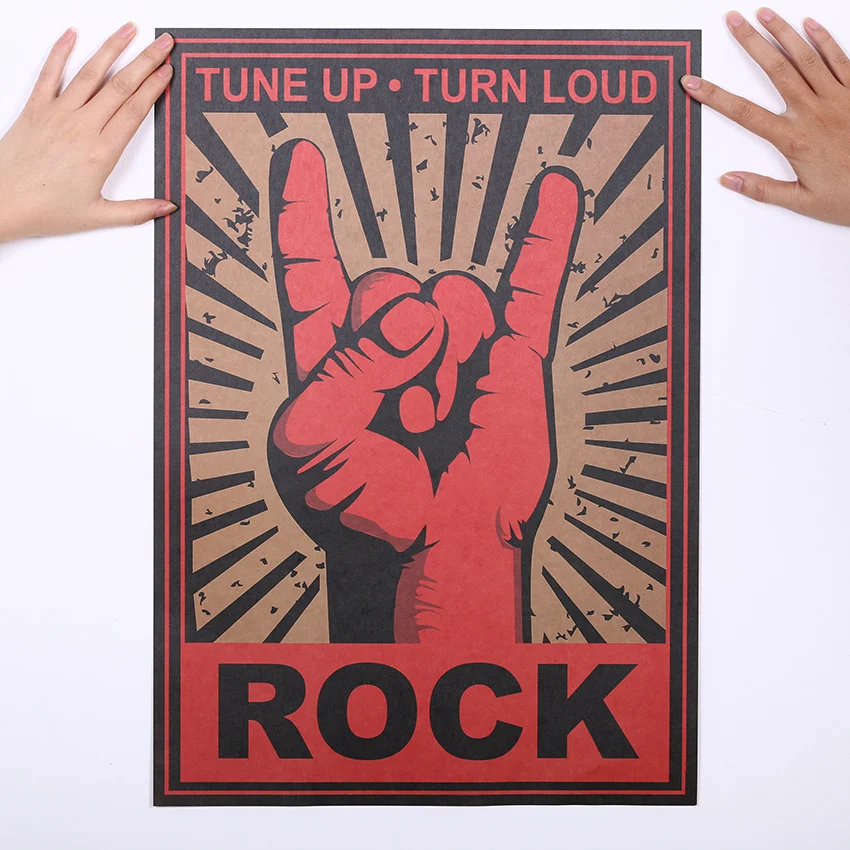 1 шт. Наклейка на стену с надписью Keep Rock and Roll Классическая ностальгия