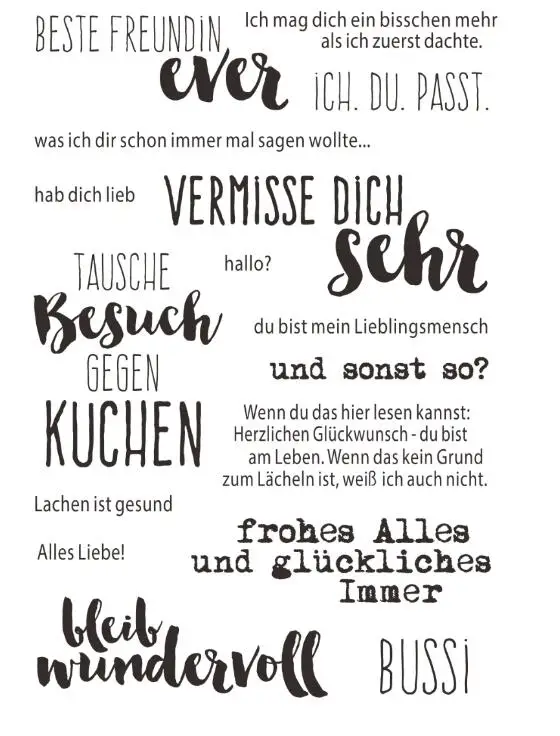 

German word ransparent Clear Silicone Stamps for DIY Scrapbooking/Card Making/Kids Christmas Decoration Supplies Popular A827