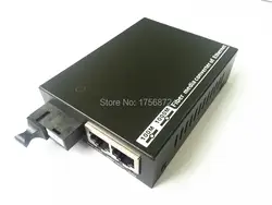 2 шт. 1 пара 10/100 м 2 RJ45 1 SC 100 м Одномодовый один Волокно оптический media converter 25 км