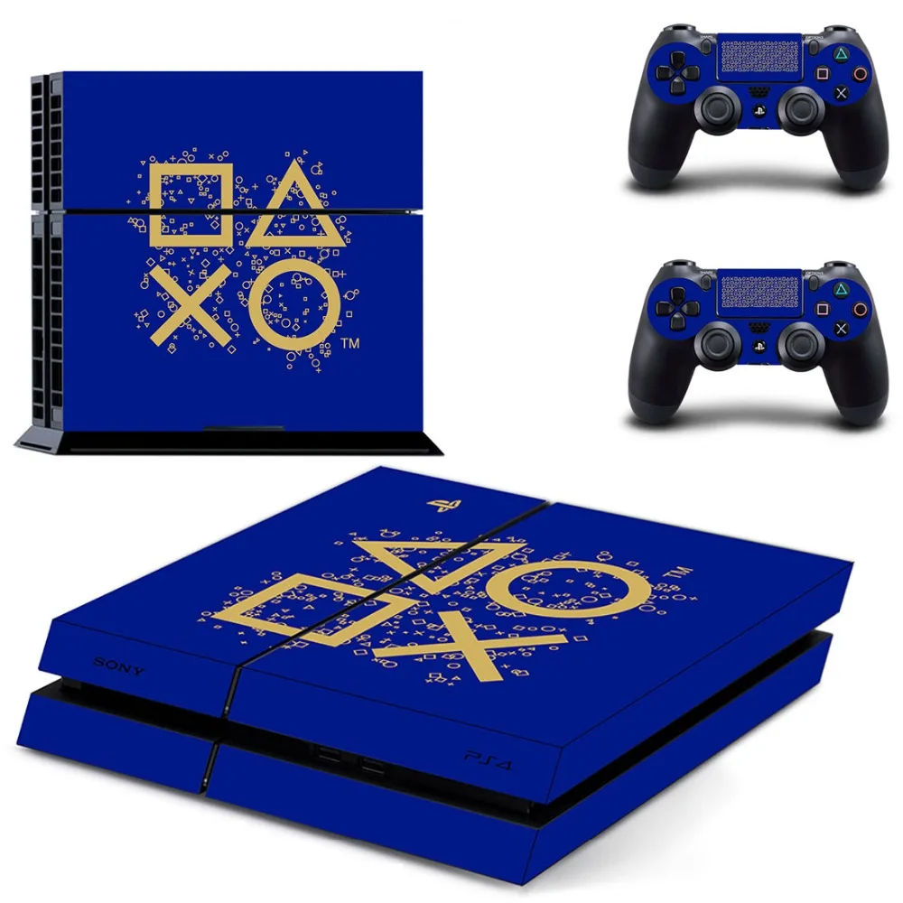 Виниловая наклейка с эффектом кожи для Sony Playstation 4 и 2 контроллеров PS4|Наклейки| |