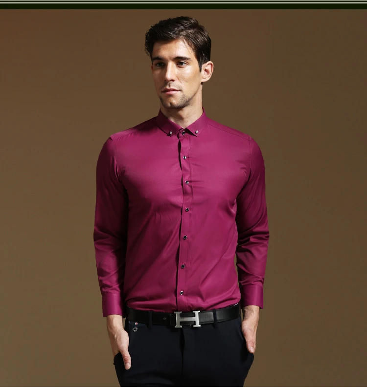 business casual red shirt