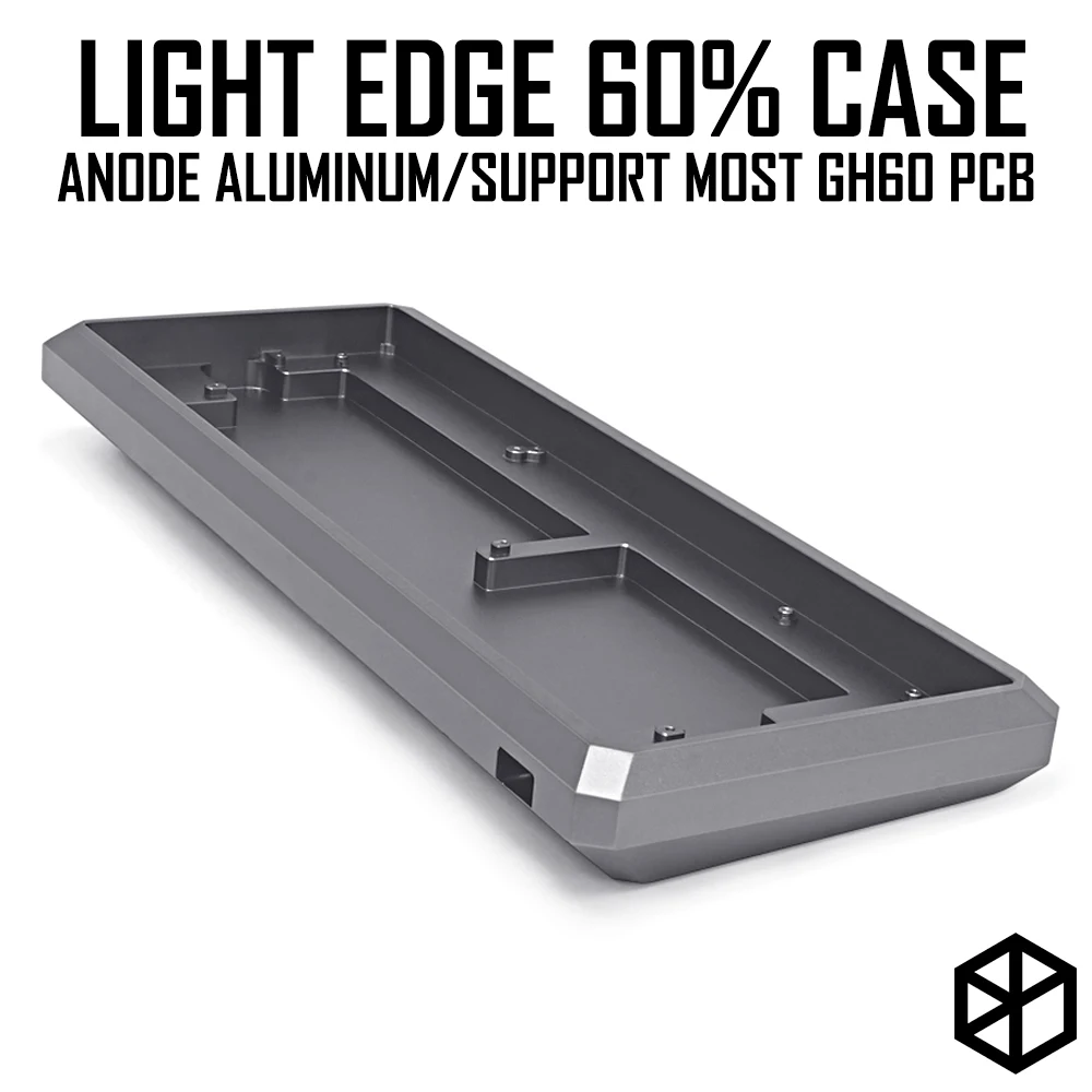 

Light Edge 60% Anodized Aluminium case or Acrylic Case for mechanical keyboard purple grey frosted acrylic for gh60 xd64 gk61
