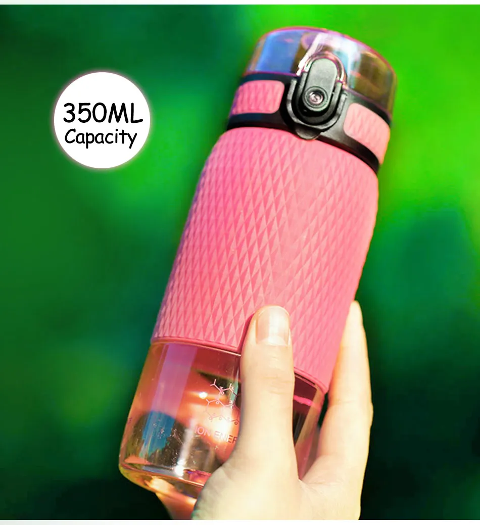 UZSPACE 500ml Tritan Sports Water Bottles Creative Portable buckle Lemon fruit tea Filter Shaker Drink Bottle For Water BPA Free5055-5056-5057_13
